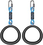 SELEWARE Turnringe Outdoor Fitness Ring - 2PCS Gymnastikringe Kinder Turnen Calisthenics Equipment Klimmzug Trainingsringe für Gym Home Fitness 1000LBS Kapazität（Ohne Seil）
