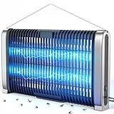 NIIYOCA Insektenvernichter Elektrisch, Mückenlampe 40W 4200V Fliegenfalle Elektrisch mit UV, Elektrischer Insektenfänger für den Innenbereich, Insektenfalle Geeignet für Innen- und Außencamping
