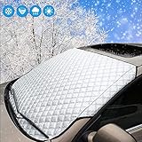 SMALUCK Auto-Windschutzscheiben-Schneeschutz, Heavy Duty Ultra Dicker Windschutzscheiben-Schutz - Schnee EIS Frost Sonne UV-Staub Wasserdicht bei jedem Wetter (145x100)