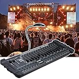 JODAIS 384-Kanal-Controller, Lichtsteuerungskanal, 384 Steuerkanäle können 24 Gruppen von 16 Kanälen für professionelle DJ-Bar-Stage-Club-Hochzeiten steuern