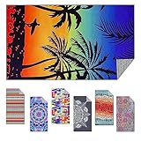 Lonimia Strandtuch Microfibre Towels Sand-Free Quick-Drying and Lightweight Beach Blanket XXL 160 x 80 cm/ 63 x 31.5 inch