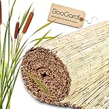 BooGardi Schilfrohrmatte · 90-200cm x 600cm · 120x600cm Schilfmatte · natürlicher Windschutz Sonnenschutz Sichtschutz Zaun für Terrasse Balkon