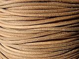 esnado Lederband, Lederschnur, Lederriemen 5 m. Rund 2,0 mm. Natur
