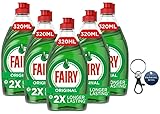 Fairy Spülmittel 5x320ml mit Schlüsselring (Original)