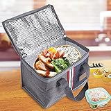 Pranzo-Tasche Thermotasche Pranzo Terminkalender Kühltasche für Lebensmittel, Lunch Bag Tasche Pranzo für Schule und Arbeit 23 x 15 x 16 cm