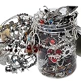 gudong Mystery Jewelry Schmuckdosen-Set, 30–35-teilig, Überraschung, Gothic-Box für Frauen, Gothic-Hexe, Punk, Hippie, Emo-Schmuck-Set, Mix-Ring, Halskette, Armband, Ohrringe, einzigartiges