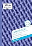 AVERY Zweckform 721 Lieferscheine (DIN A5, mit 2 Blatt Blaupapier, mit Empfangsschein, von Rechtsexperten geprüft, für Deutschland und Österreich geeignet, 3 x 50 Blatt) weiß, gelb, rosa