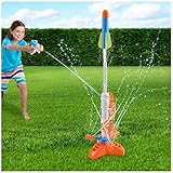 NERF Super Soaker SkyBlast Ziel-Sprinkler für Kinder im Freien Spielen - Sommer Wasserspiele
