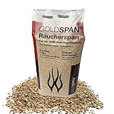 15kg GOLDSPAN Smoke Räucherspäne (Körnung 20/160 3,0 - 10,0mm) Räuchern Buche Smoking Chips Räuchermehl Räucherholz