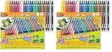 JOLLY Fasermaler - Filzstifte - Farbstifte - Fineliner Superstar Duo 24 Stk. diverse Farben im Kartonetui (Packung mit 2)