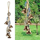 Joycabin Hexenglocken Garten Windspiel, Windspiel Metall für den Innen und Außenbereich, Handgefertigt Segen Glocke Hängende Ornamente für Veranda, Garten, Fensterdekoration