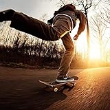 Skateboard für Kinder, Skateboard 31', komplettes, 8-lagiger Ahorn, konkaver Cruiser, Skateboards for Jungen, Teenager, Erwachsene und Anfänger(23)