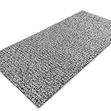 etm® Sicherheitsmatte gegen Glätte | Outdoor Teppich mit Rutschfester Granulat Beschichtung | Antirutschmatte für Außenbereich | 120 cm Breite und viele Farben und Längen (1 m Länge, grau)