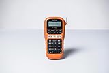 Brother PT-E110 Industrielles Beschriftungsgerät (für 3,5 bis 12 mm breite TZe-Schriftbänder, Beschriftung von Kabeln und Anschlüssen), orange