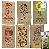 JOYIN 6 Pcs Outdoor Spiele Gartenspiele für Kinder Erwachsene, 101cmx61cm Kartoffelsäcke Springtaschen Potato Sacks für Kinder & Familie, Karnevalsspiele, Outdoor-Spiel, Outdoor Rasen Dekor Spiele