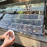 Transparente Polycarbonat-Dachbahn mit UV-Schutz für Gewächshausüberdachung Carport Stadien und Busunterstände leicht zu schneidende Ersatzplatten (0,6 x 1 m)