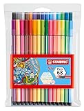 STABILO - Premium-Filzstift - Pen 68-30er Pack - mit verschiedenen Farben inkl. 6 Neonfarben