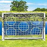 FORZA Garten Fußballtor für Kinder und Erwachsene | Allwetter-Fußballtore aus uPVC – Optionale Zielfolie, Fußball und Tragetasche inklusive! (Tor, Torwand, und Tasche)