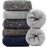 Jeasona 5 Paare Dicke Socken Damen 39-42 Thermosocken Damen 39-42 Wollsocken Warme Socken Thermo Wintersocken Socken Damen Stricksocken Geschenke für Winter