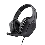 Trust Gaming GXT 418 Rayne Leichtes Gaming Headset für PC Xbox PS4 PS5 Switch Mobile, 50-mm-Treiber, 2-m-Kabel, 3,5-mm-Audioanschluss, Over-Ear Kopfhörer mit Kabel, Schwarz