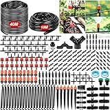 Garten Bewässerungs System, 40m+10m Bewässerungsrohr, 299Pcs Garten Bewässerungs Kit, DIY Automatisches Pflanzenbewässerungs System für Garten, Rasen, Gemüsegarten, Bauernhof