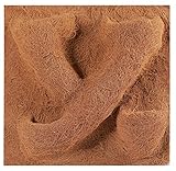 TropicShop Rückwand aus Natur Kokos/Kokosfaserrückwand - Kokosfaser Terrarium Rückwand mit Pflanzentasche (50x50cm)