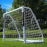 NORTHERN STONE Ultimatives Allwetter-uPVC-Fußballtor, 6 Fuß x 4 Fuß, tragbare Garten-Fußballtore, 70 mm Dicke PVC-Torpfosten + Fußballnetz, integriertes Schließsystem für Kinder