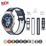 FKMBD 22 mm Armband für Huawei Watch GT5 Pro 46 mm/GT4 46 mm/GT3 46 mm/GT2 46 mm, Armband für Huawei Watch GT 2 GT2 Pro/GT3 Pro Armbanduhren, 22mm Universal, Achat