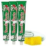 TOUVIT FORTE Fleckenentferner (3x 100ml) Flecklöser für Teppiche, Polstermöbel, Autositze, Kleidung, Gardinen - Profi Teppichreiniger, Textilreiniger & Polsterreiniger