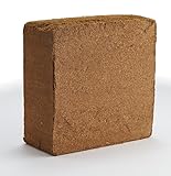 Kokoserde 5kg Block - Premium Kokosfaser gepresst & gewaschen - Quellerde torffrei für Pflanzen, Anzucht & Terrarium - Kokoshumus Blumenerde Substrat 80L aufquellend