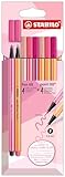 STABILO - Premium-Filzstifte & Fineliner - Pen 68 & point 88 - Shades of Pink - 8er Pack