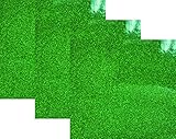 25,4 x 30,5 cm (1 Fuß) 3-sheets, siser Glitzer Tinenstrahldrucker Vinyl HTV für T-Shirts Grasgrün