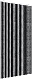 DEFACTO Flauschvorhang Türvorhang (90x220cm) Chenille Fliegenschutz Insektenschutz Camping Made In Italy - Einfach Zu Reinigen, Effektive Sicht Und Hitzeblocker (Schwarz)