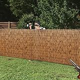 Bambus-Sichtschutzzaun, Sonnenschutz für Garten, Pool, Pflanze, 1,5 m hoch x 5 m lang, für den Außenbereich, Hinterhof, natürlicher Bambus-Sichtschutz (130 x 300 cm)