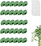 60 Stücke Pflanzenclips,Rankhilfe Zimmerpflanzen Wiederverwendbare Pflanzenklammern Wandpflanzenklammern Verstellbarer Pflanzenclip Stützclip für PflanzenstäNgel Pflanzenklammern Selbstklebend