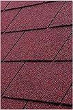 Gartenpirat Bitumen Dachschindeln rot Rechteck 3 m²
