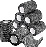 Selbstklebender Verband, 8 Rollen x 7,5cm x 4,5m Pflaster Rolle Verbandsmaterial, Elastische Binde Bandage Fixierbinde Haftbandage Selbstklebend