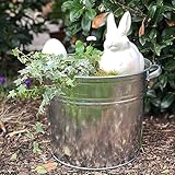 Zinkwanne - Zinkeimer wasserdicht - 32 Liter für den Garten als Miniteich oder zum Bepflanzen