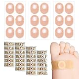 Hühneraugenpflaster 54 Stück Hühneraugen Druckschutzringe,Selbstklebend Corn Removal Pads.Geeignet zur Fußpflege und Entfernung Hartnäckiger Hühneraugen an Den Fußsohlen
