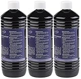 Carlo Milano Lampenoel: 3er-Sparpack Geruchsfreies Lampenöl für innen und außen, 3X 1L (Brennflüssigkeit für Sturm-Laterne, Lampenöl Fackeln, Öllampe für Innenräume)