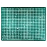 MAXKO Schneidematte A1 (90 x 60 cm), grün, Bastelunterlage schnittfest, selbstheilend, beidseitig bedruckt, metrische Einteilung - Schneideunterlage, Cutting Mat, Schreibtischunterlage