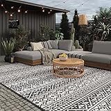 EVOCAMP Outdoor Teppich 200x300 cm, Kunststoffteppich, wetterfest und leicht - 2,3 kg, Picknickdecke für den Outdoor-Bereich, Vorzeltteppich aus Kunststoff-Fasern