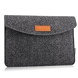 MoKo Universal 7-8' Felt Sleeve Hülle - Tragbare Filz Schutzhülle Tasche für iPad Mini (6. Gen) 8.3' 2021, iPad Mini 5/4/3/2/1, Galaxy Tab S2 8.0, Tab A 8.0, ZenPad Z8s 7.9, Dunkelgrau