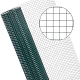 ESTEXO Volierendraht Drahtgitter Maschendraht Schweißgitter Drahtzaun Zaun Draht grün Kaninchendraht Käfigdraht Hasendraht 19 x 19 mm Maschenweite (1 x 10 m)