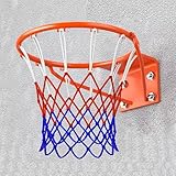 Basketballkorb, Outdoor-Wandhalterung, Jugendliche und Erwachsene, Allwetter-Hängerand mit Netz