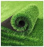 Kunstrasen für Terrasse und Balkon, wetterfester Kunstrasen für Gartenveranstaltungen und Haustiere, einfach zu installieren und zu pflegen, langlebiges Kunststoffgras, 1 Rolle