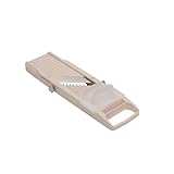 BENRINER - Japanische Mandoline Elfenbein 31.5 x 9.2 x 2.4 cm - Kleines Modell Schnittbreite 64 MM - Hohe japanische Qualität.