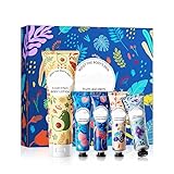 Geschenkset Weihnachten,Hand Cream für Trockene Hände,Feuchtigkeitscreme HandcremeFrauen und Männer,Weihnachtliches HandcremeGeschenkset,Feuchtigkeitsspendend Handcreme,5PC