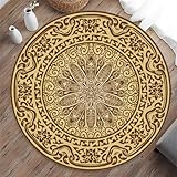 Odot Bodenschutzmatte Bürostuhl, Runde Bürostuhl Unterlage Diverse Größen Schreibtischstuhl Unterlage rutschfest Bodenschutzmatte Gaming Teppich für Hartböden Büro (Presbyopie,120cm)