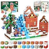 Annexfun Magnetische Bausteine 150 Stück Magnetic Building Blocks Bauen Weihnachtlich geschmückte Winterdorf und Lebkuchenhaus Weihnachten Steht vor der Tür Spielzeug ab 4 5 6 7 8 9 10 Jungen